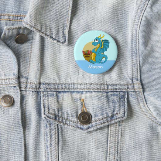 Button mit Dragon-Cartoon (Beispiel)