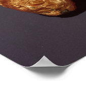 Button mit einem Krieger mit Kopf Poster (Ecke)