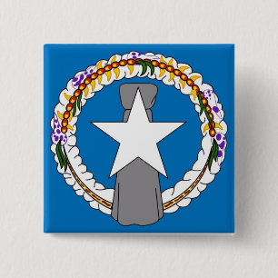 Button mit Flagge auf den nördlichen Marianeninsel
