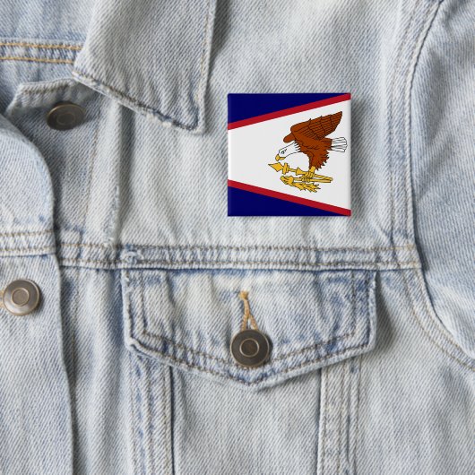 Button mit Flagge von Amerikanisch-Samoa (Beispiel)