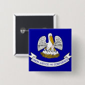 Button mit Flagge von Louisiana (Vorne & Hinten)