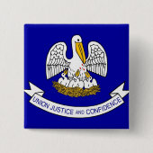 Button mit Flagge von Louisiana (Vorderseite)