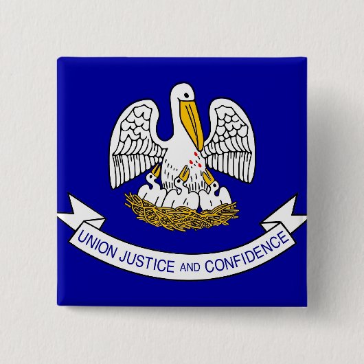 Button mit Flagge von Louisiana (Vorderseite)