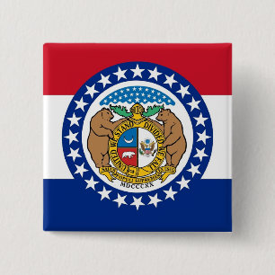Button mit Flagge von Missouri