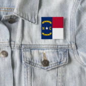 Button mit Flagge von North Carolina (Beispiel)