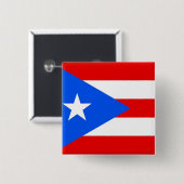 Button mit Flagge von Puerto Rico (Vorne & Hinten)