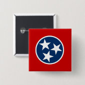 Button mit Flagge von Tennessee (Vorne & Hinten)