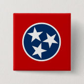 Button mit Flagge von Tennessee (Vorderseite)