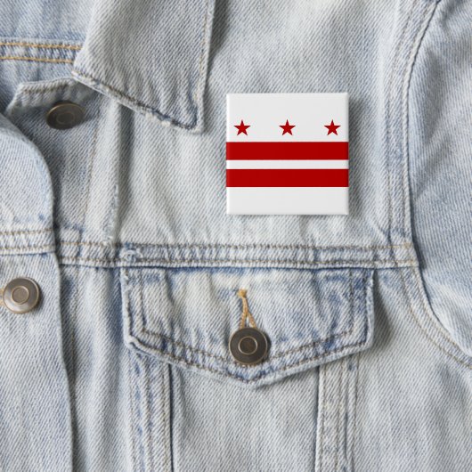Button mit Flagge von Washington DC (Beispiel)