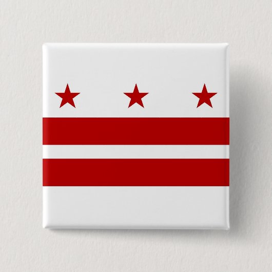 Button mit Flagge von Washington DC (Vorderseite)