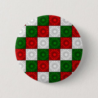 Button mit gelben Ecken, Rot-Weiß-Grün-TASTE