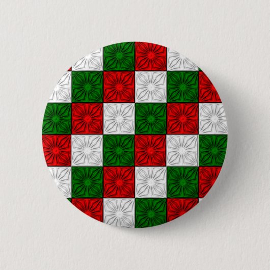 Button mit gelben Ecken, Rot-Weiß-Grün-TASTE (Vorderseite)