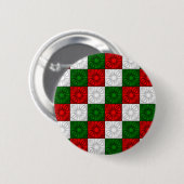 Button mit gelben Ecken, Rot-Weiß-Grün-TASTE (Vorne & Hinten)