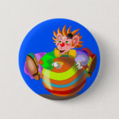 Button mit Happy Clown (Vorderseite)