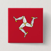 Button mit Isle of Man Flag, Vereinigtes Königreic (Vorderseite)