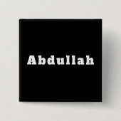 Button mit Namen Abdullah (Vorderseite)