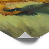 Button mit Niedlichen Welpen Poster (Ecke)