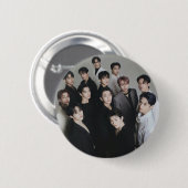 Button mit siebzehn Mitgliedern (Vorne & Hinten)