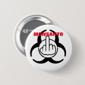 Button Monsanto Bio Hazard Gedreht (Vorne & Hinten)