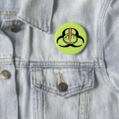 Button Monsanto Bio Hazard Gedreht (Beispiel)