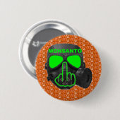 Button Monsanto Gas Mask Gedreht (Vorne & Hinten)