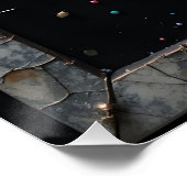 Button-Muster-Portrait Poster (Ecke)