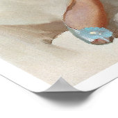 Button nach oben in Hausschuhen Poster (Ecke)