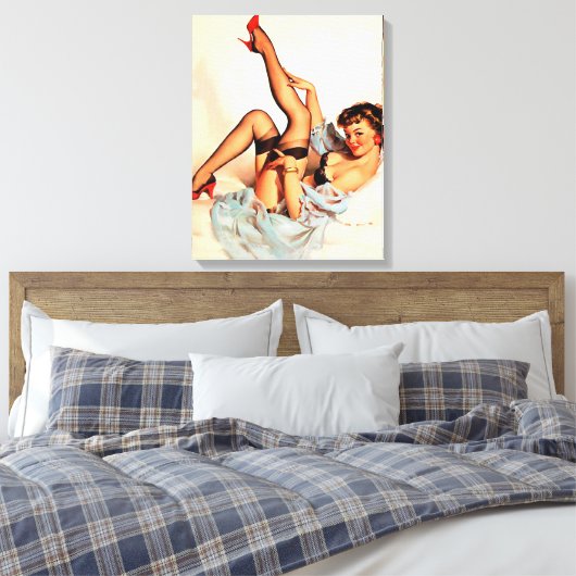 Button nach oben leinwanddruck (Insitu (Schlafzimmer))