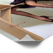 Button nach oben malen poster (Ecke)