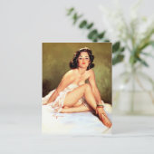 Button nach oben postkarte (Stehend Vorderseite)