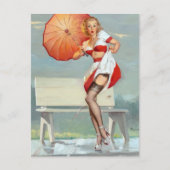 Button nach oben postkarte (Vorderseite)