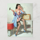 Button nach oben postkarte (Vorderseite)