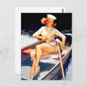 Button nach oben postkarte (Vorne/Hinten)