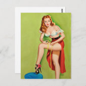 Button nach oben postkarte (Vorne/Hinten)