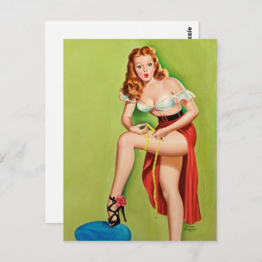 Button nach oben postkarte (Vorne/Hinten)