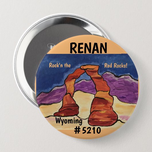 Button name tag. Rock'n Rocks (Vorne & Hinten)