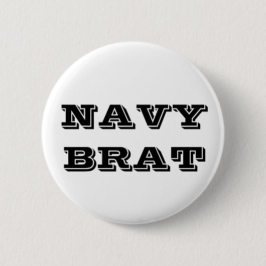 Button Navy Brat (Vorderseite)