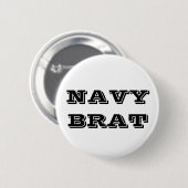 Button Navy Brat (Vorne & Hinten)