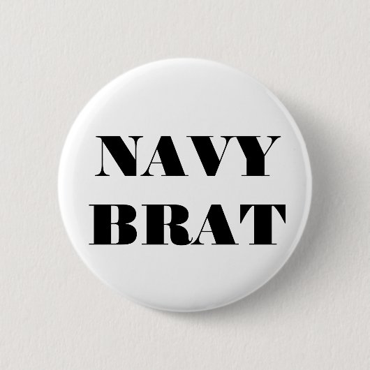 Button Navy Brat (Vorderseite)