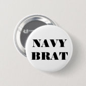 Button Navy Brat (Vorne & Hinten)