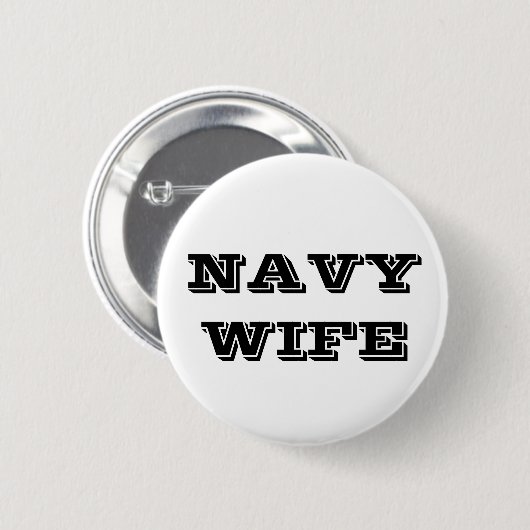 Button Navy-Ehefrau (Vorne & Hinten)