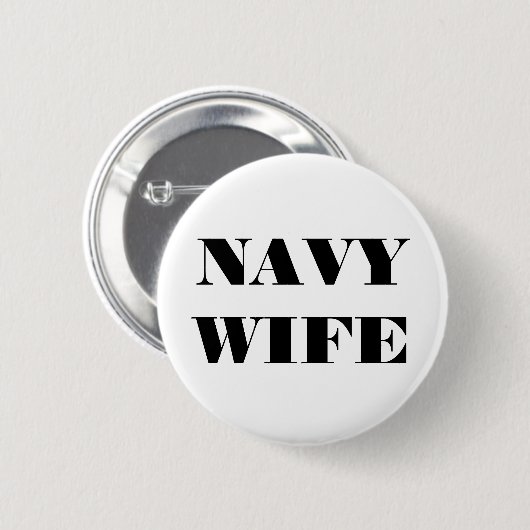 Button Navy-Ehefrau (Vorne & Hinten)