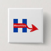 Button Never Hillary (Vorderseite)