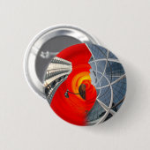 Button new york city Manhattan (Vorne & Hinten)
