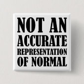 Button "Nicht normal Funny Button Abzeichen" (Vorderseite)