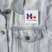 Button Niemals Hillary Devil Details (Beispiel)