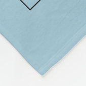 Button-oben Fleecedecke (Ecke)