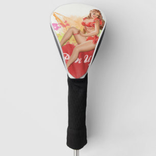 Button oben golf headcover