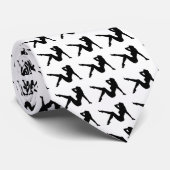 "Button-Oben Mädchen-Silhouette-" Krawatte (Gerollt)