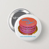 Button, Otis und Melvin, "High on Cake"-Kuchen Button (Vorne & Hinten)